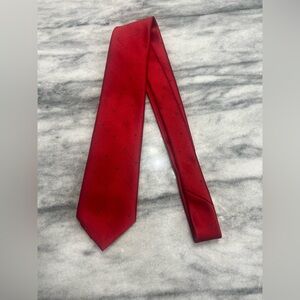 Wembley Classic Red Tie with Subtle Pattern
